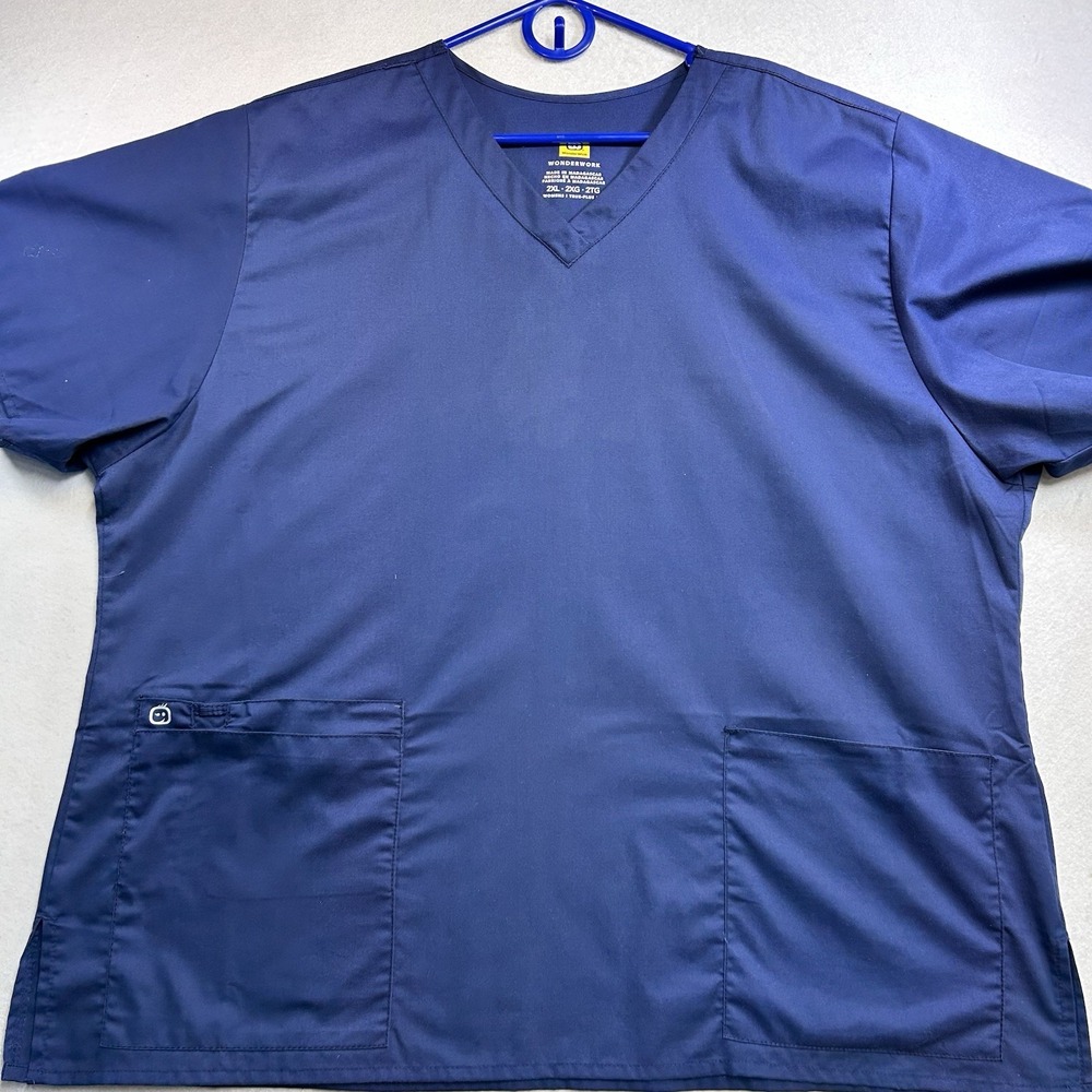 Wonderwink Wonderwork True Plus Fit 2XL Scrub Skirt Set Navy